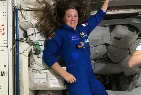 Анна на борту Международной космической станции после прилета. 6 октября 2022 года