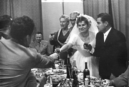 Свадьба космонавтов Валентины Терешковой и Андрияна Николаева. 3 ноября 1963 года
