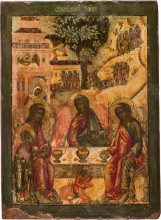 Икона «Троица Ветхозаветная» из Спасо-Преображенского собора города Белозерска