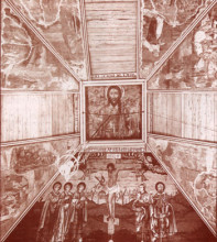 Потолок - «небо» в церкви Ильи Пророка в городе Белозерске. (со страниц статьи И.Н.Шургина).