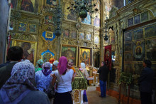 Служба в церкви Успения г. Белозерска.
