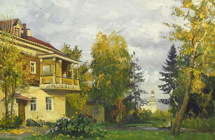 Страхов Валерий Николаевич (Род. 1950) Падают листья, 2012